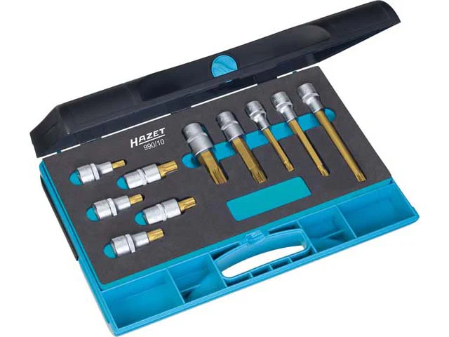 Hazet Spline Bit Socket Set - 1/2" Drive (10-Pieces)