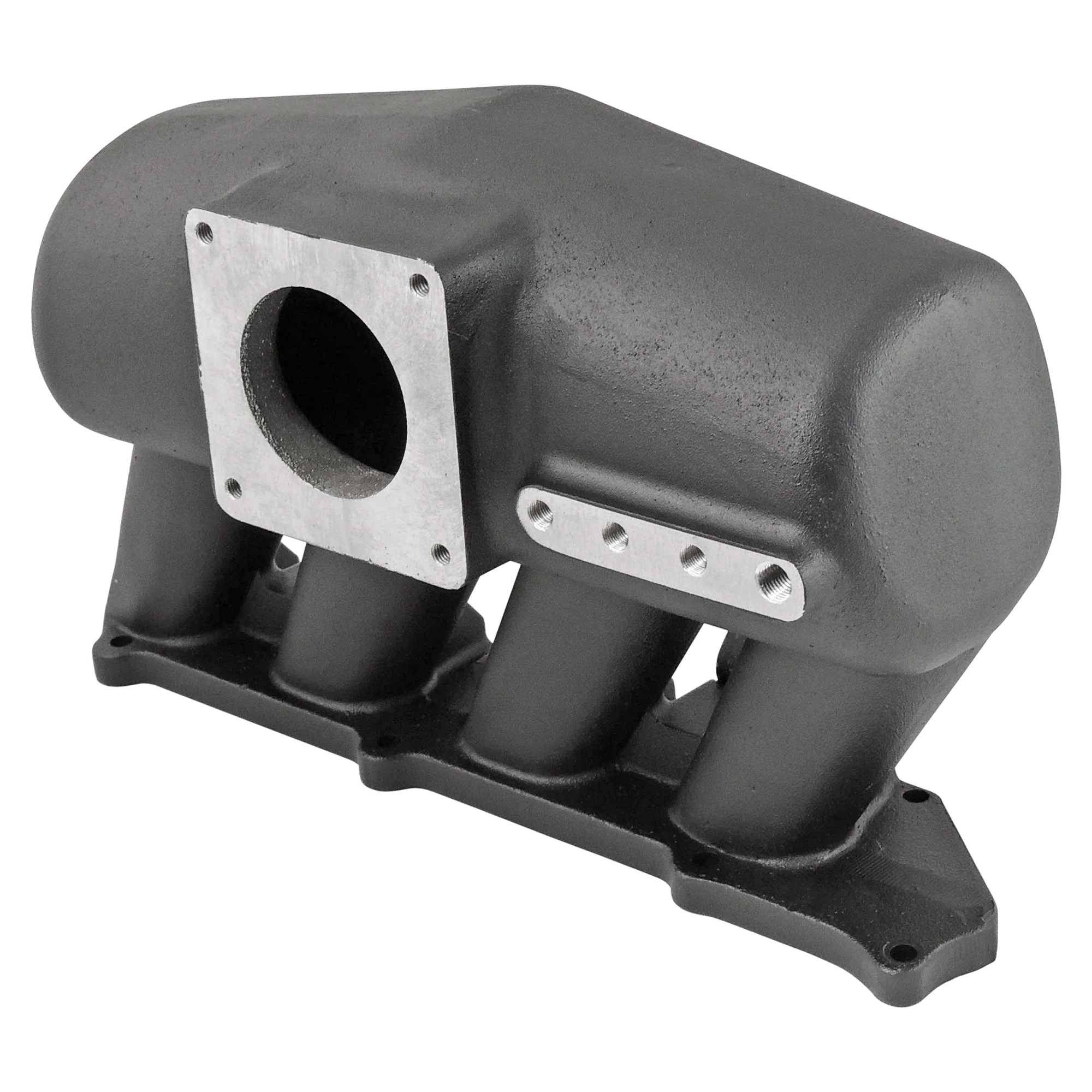 SPA TURBO Intake manifold for 8th gen Honda Civic SI (K20 engine) - 8 injectors - Mustang throttle - Black - Image 2