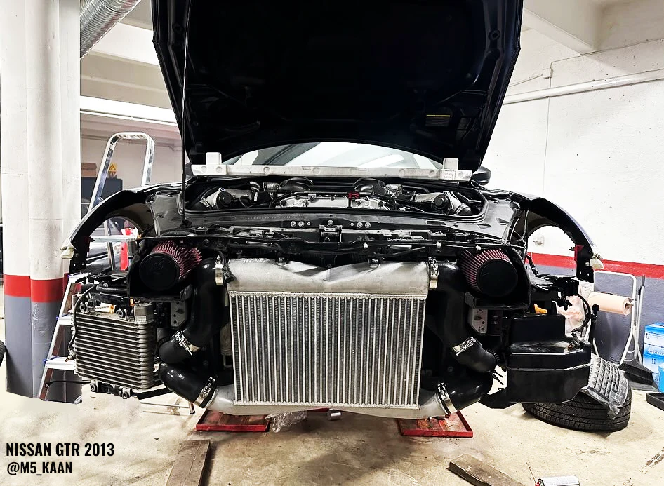 SPA TURBO Intercooler upgrade kit for R35 GT-R + Billet Aluminum Oil Cooler - Image 9