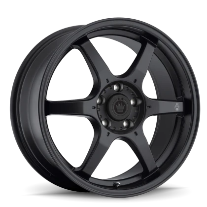 Konig Backbone 16x7 4x100 ET40 Matte Black Milling Logo on Spoke