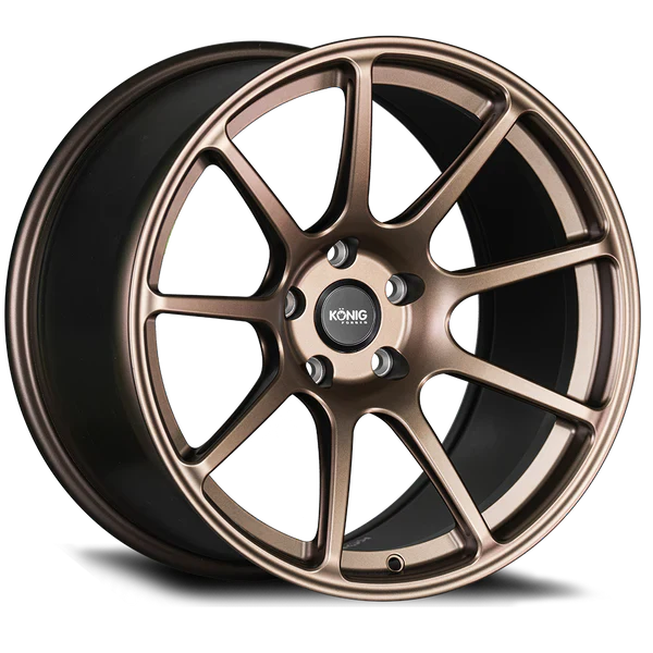 Konig Forged F5R 18x10 5x120 ET40 Satin Bronze Wheel (Knurled Bead)