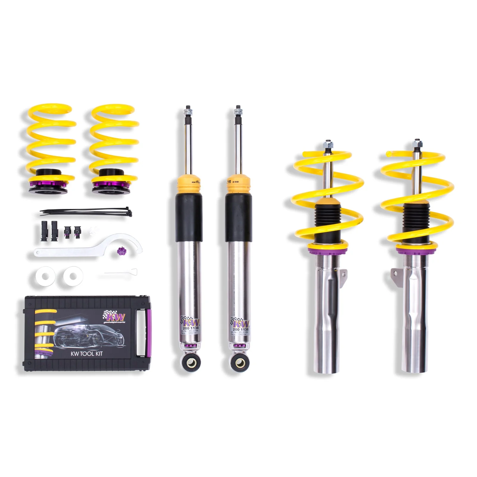 KW Coilover Kit V3 - Mini Cooper (F56) Hardtop, with Dynamic Damper Control (includes EDC cancellation kit)