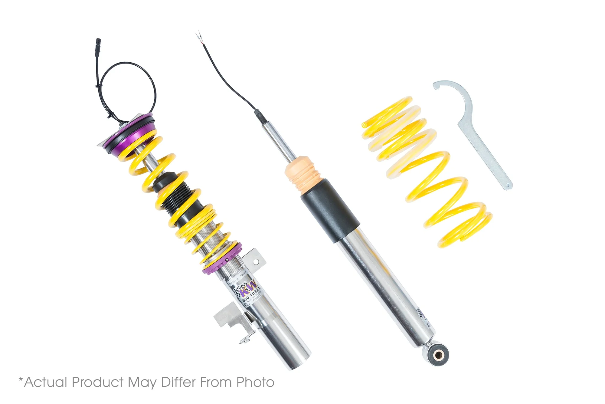 KW DDC Plug & Play Coilover Kit - VW Golf R MKVIII with electronic dampers - Image 2