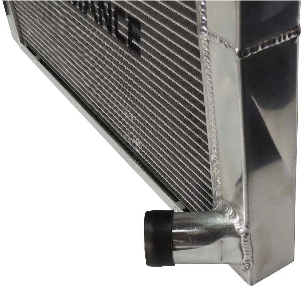SPA TURBO Lightweight Late Model Radiator - Double Pass - 26.8" x 19.6" + Power Steering Tank Firewall Mount (Right Inlet) - Black Cap - Image 14