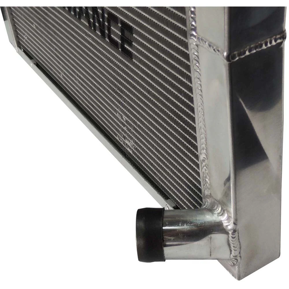 SPA TURBO Lightweight Late Model Radiator - Double Pass - 26.8" x 19.6" + Power Steering Tank Firewall Mount (Right Inlet) - Blue Cap - Image 15