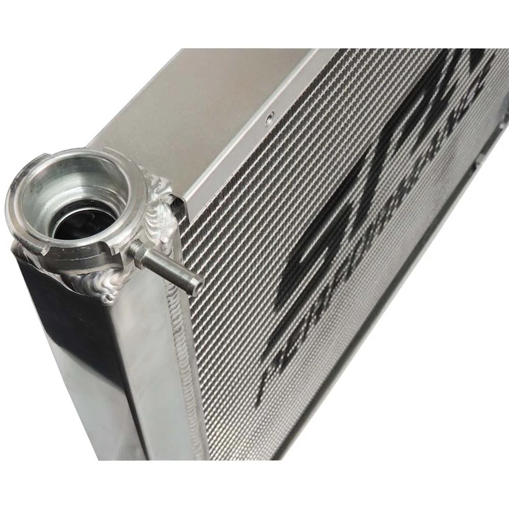 SPA TURBO Lightweight Late Model Radiator - Double Pass - 26.8" x 19.6" + Power Steering Tank Firewall Mount (Right Inlet) - Red Cap - Image 15