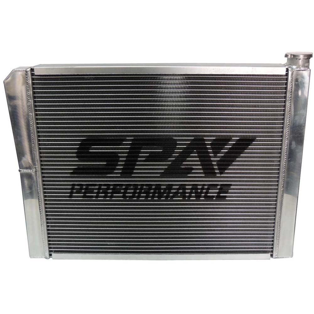 SPA TURBO Lightweight Late Model Radiator - Double Pass - 26.8" x 19.6" + Remote Fill Tank - Blue Cap - Image 8