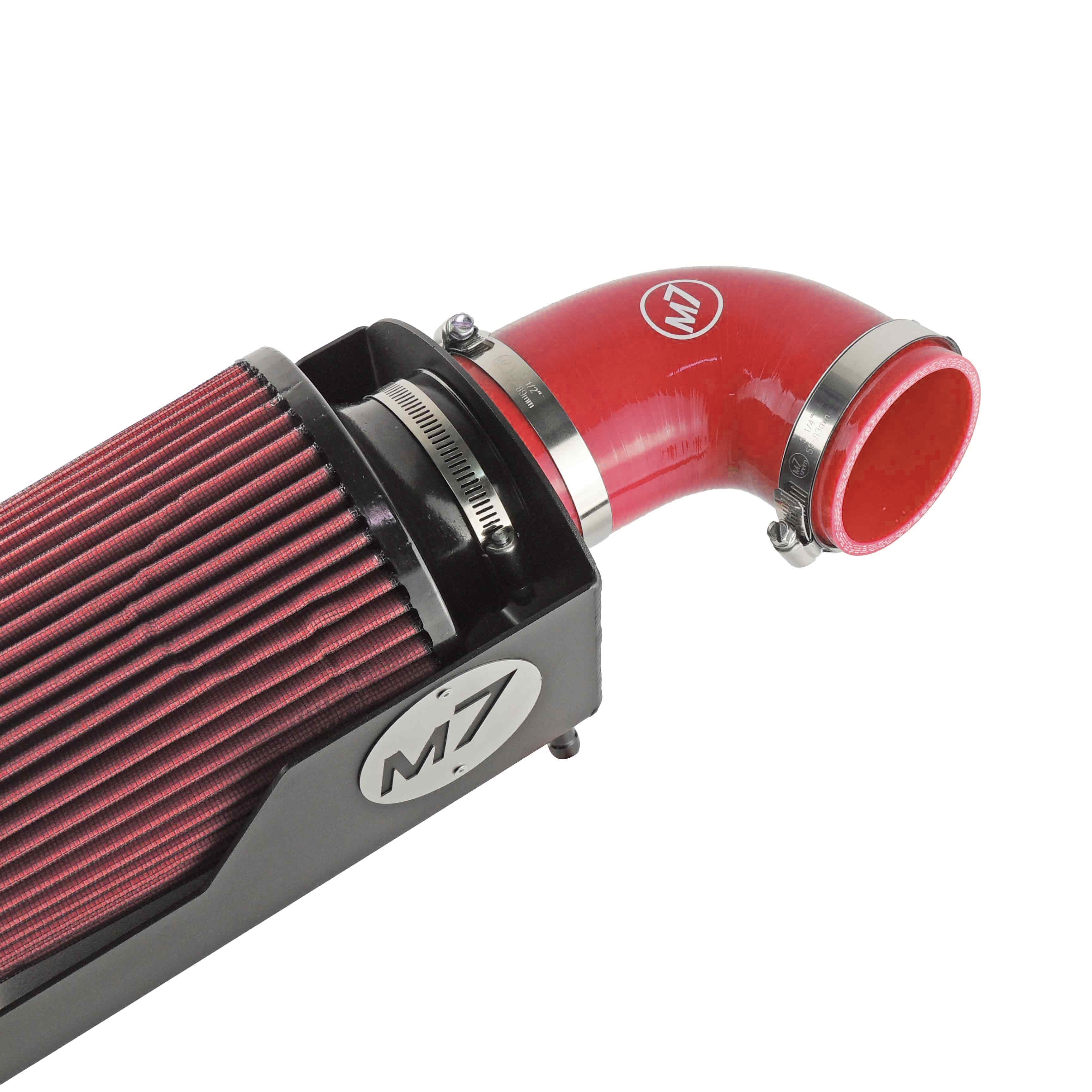 M7 Speed MAXX-FLO R55S-R61S Air Intake System | Red Pleated Filter - Red Elbow - Image 2