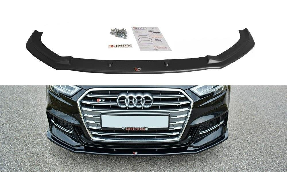 Maxton Design Audi A3 S-Line & S3 Front Bumper Splitter / Spoiler V1 (Facelift)
