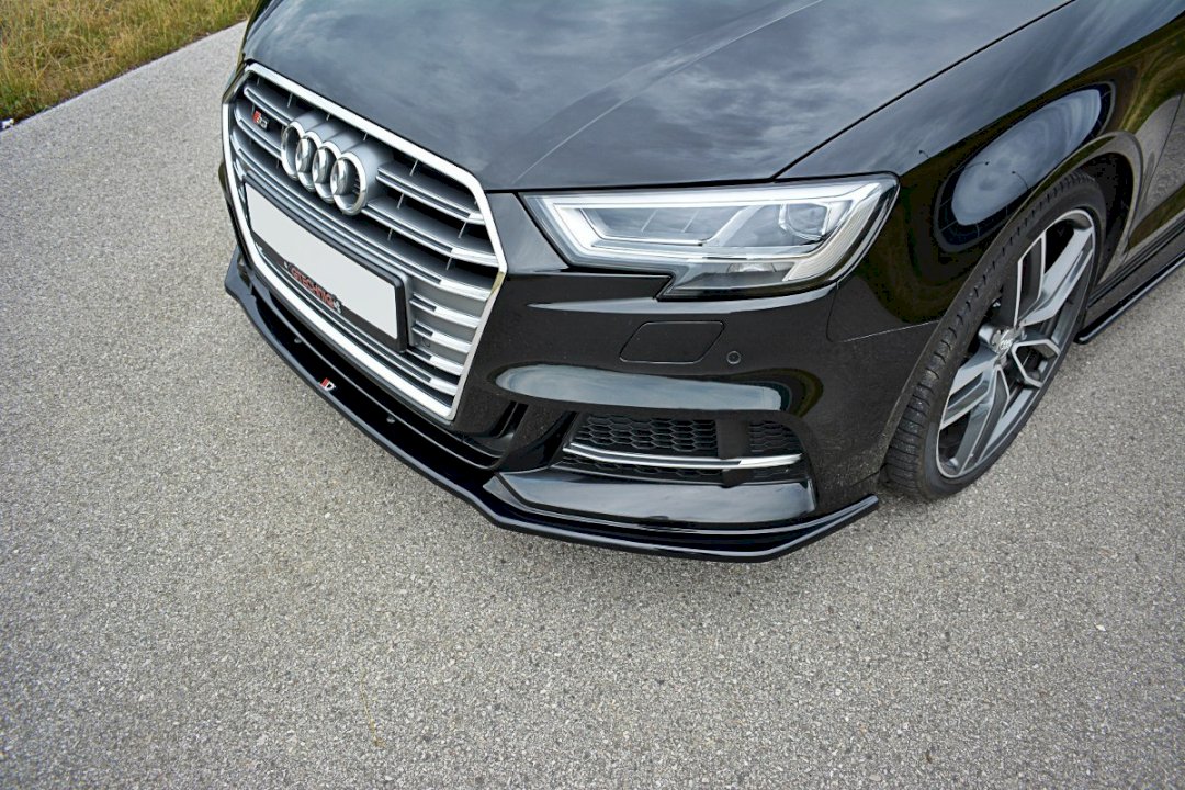 Maxton Design Audi A3 S-Line & S3 Front Bumper Splitter / Spoiler V1 (Facelift) - Image 3