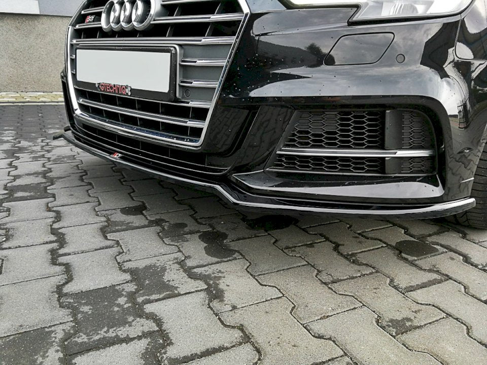 Maxton Design Audi A3 S-Line & S3 Front Bumper Splitter / Spoiler V2 (Facelift) - Image 2