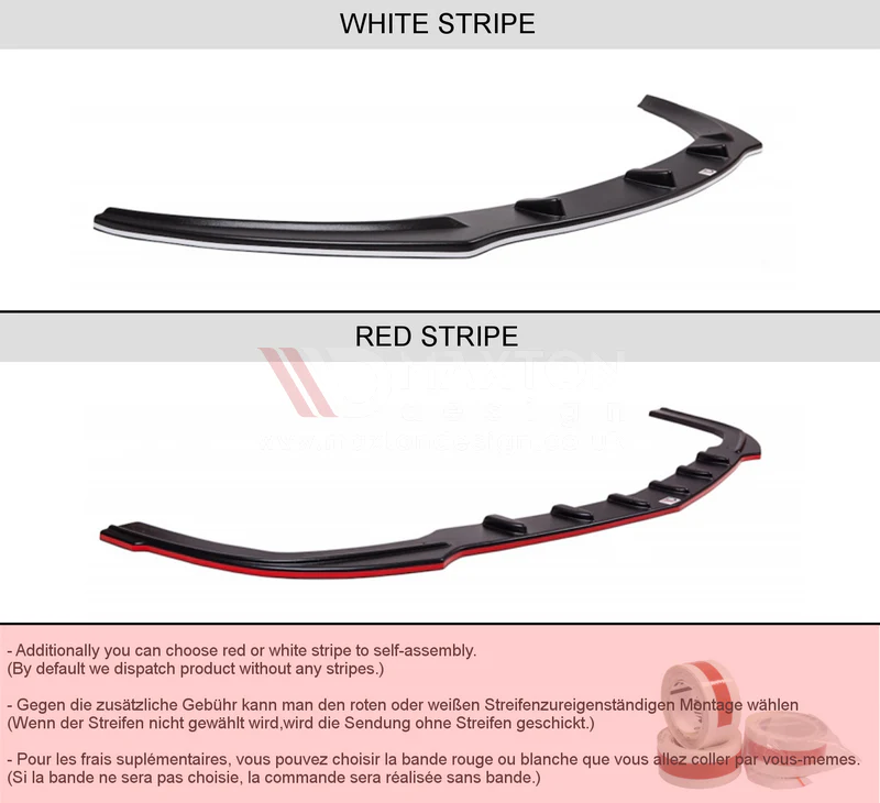 Maxton Design Audi B8 A4 Spoiler / Splitter V2 - Image 5