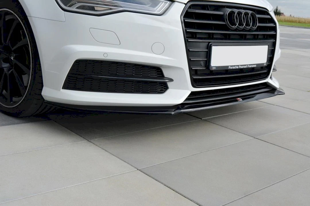 Maxton Design Audi C7 S6 / A6 Facelift (S-LINE) Front Bumper Splitter / Spoiler - Image 3