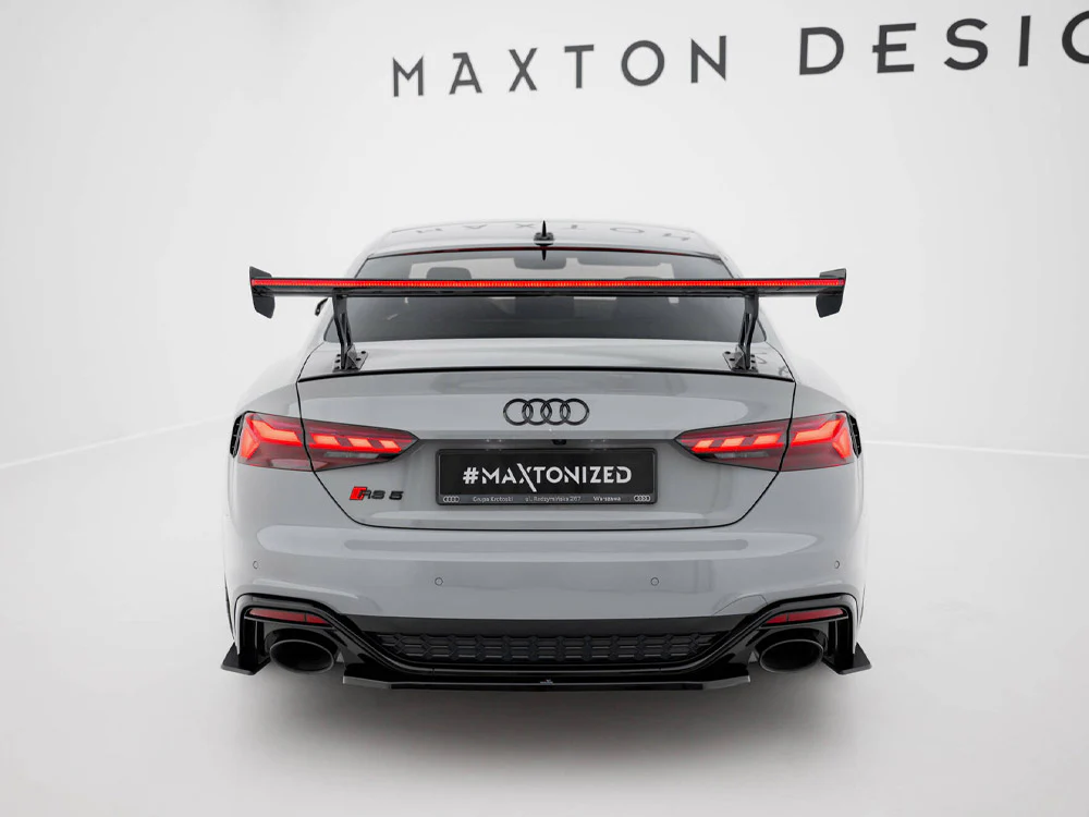 Maxton Design Carbon Spoiler w/ External Brackets Uprights V1 + LED - Audi B9 A5 / S5 / RS5 Coupe - Image 11