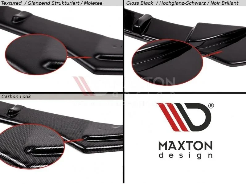 Maxton Design MK7.5 Facelift Golf R Front Bumper Splitter/Spoiler - V2 - Image 5