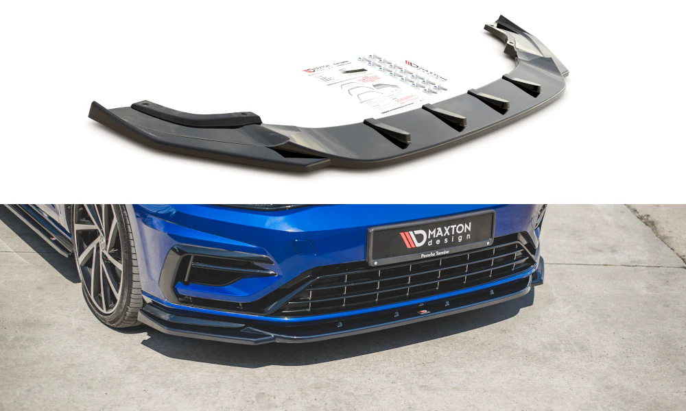 Maxton Design MK7.5 Facelift Golf R Front Bumper Splitter/Spoiler - V9