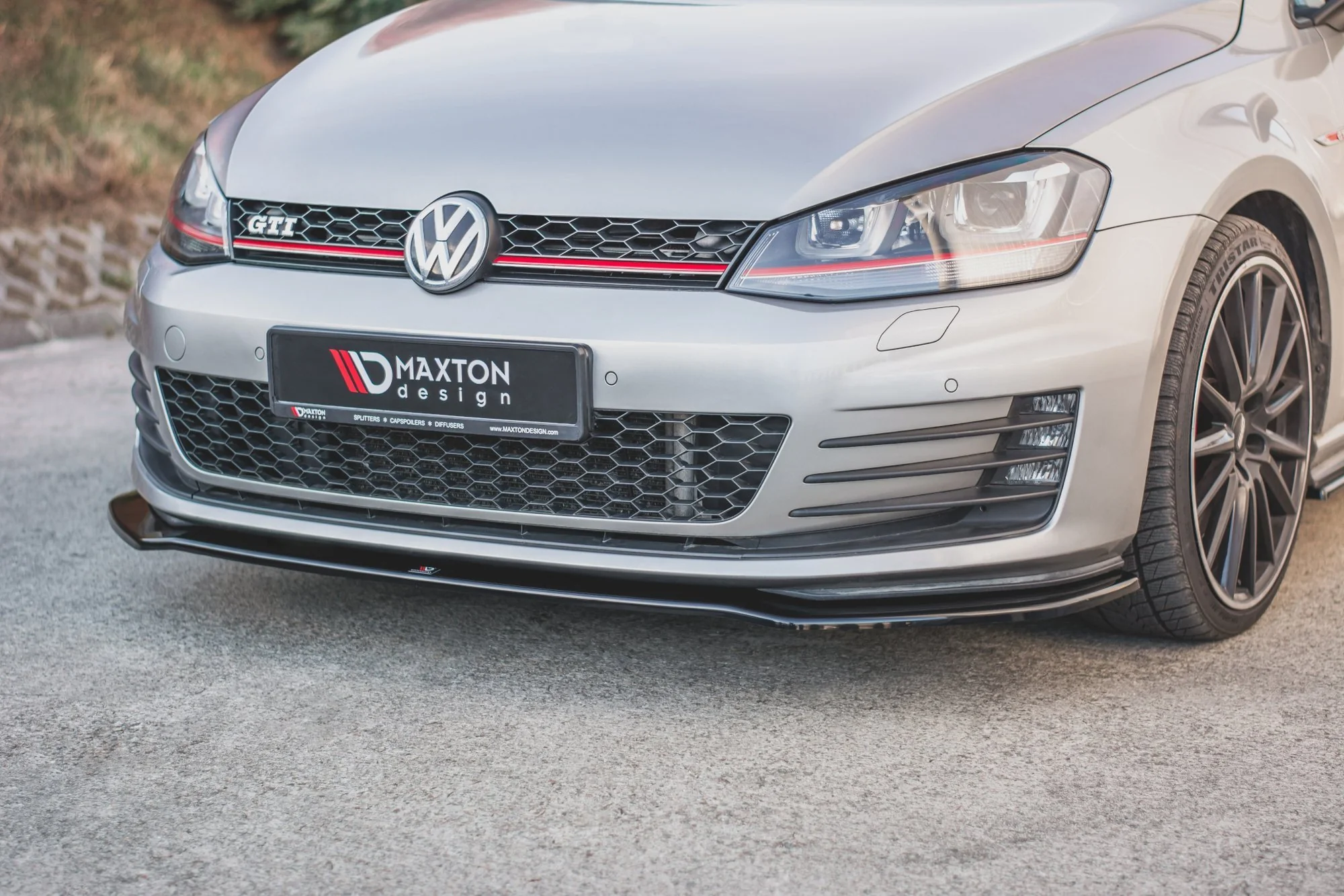 Maxton Design MK7 GTI Version 2 Front Bumper Splitter / Spoiler - Image 3