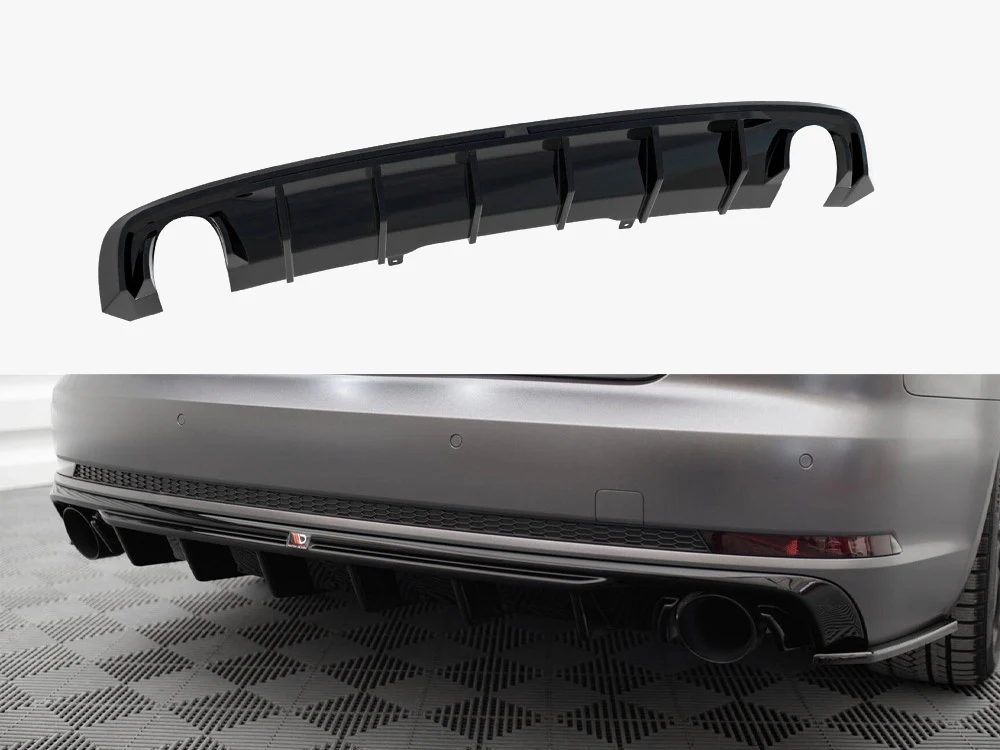 Maxton Design Rear Diffuser - Audi B9 A4 S-Line (Pre-Facelift)