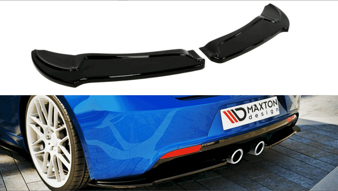 Maxton Design REAR SIDE SPLITTERS Volkswagen MK6 Golf R (Textured) - CLEARANCE