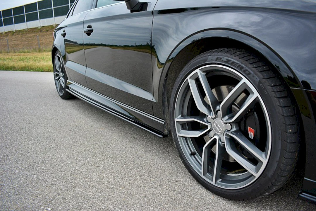 Maxton Design SIDE SKIRTS SPLITTERS AUDI S3 / A3 S-LINE 8V / 8V FL SEDAN - Image 2