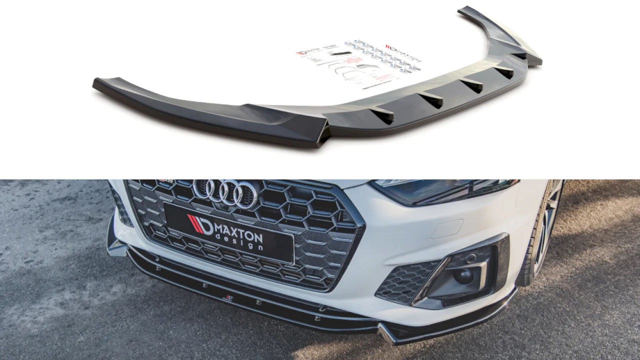 Maxton Desing Front Splitter V.2 AUDI A5 F5 S-LINE Facelift (2020 - UP)