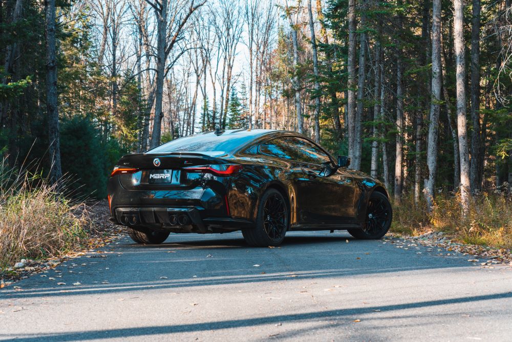 MBRP 2021+ BMW M3/M4 3in Axle Back Dual Rear Exit w/ T304 SS Carbon Fiber Tips - Image 7