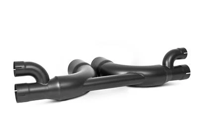 MBRP 3" Center Muffler Bypass w/ 4" Tips (Black Coated) - Porsche 911 (991) - Image 2