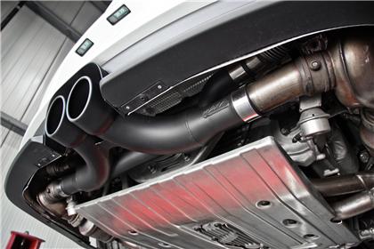 MBRP 3" Center Muffler Bypass w/ 4" Tips (Black Coated) - Porsche 911 (991) - Image 3