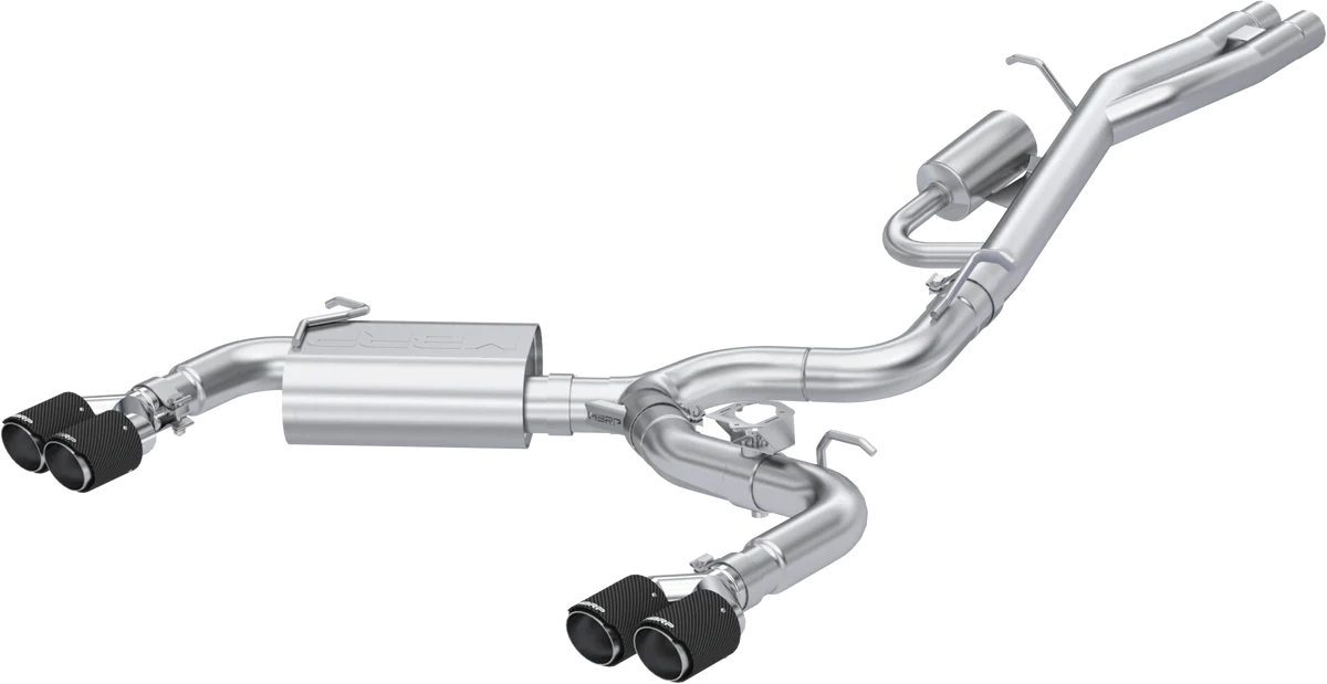 MBRP Armor Pro Series 3" Cat-Back, Dual Split Rear with Carbon Fiber Tips (Active Exhaust) - 2017-2020 Audi RS3 2.5T