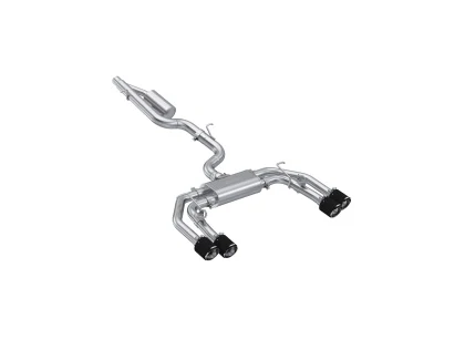 MBRP Armor Pro Series 3" Cat Back Active Exhaust, 2.5" Quad Split Rear Exit w/ Carbon Fiber Tips - Audi 8Y S3 (Copy)