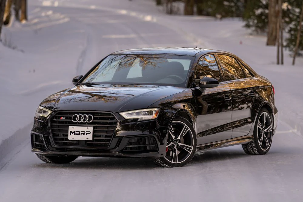MBRP Armor Pro Series 3" Cat Back Exhaust, Quad Split Rear Exit w/ Carbon Fiber Tips (Active Exhaust) - Audi 8V S3 - Image 20