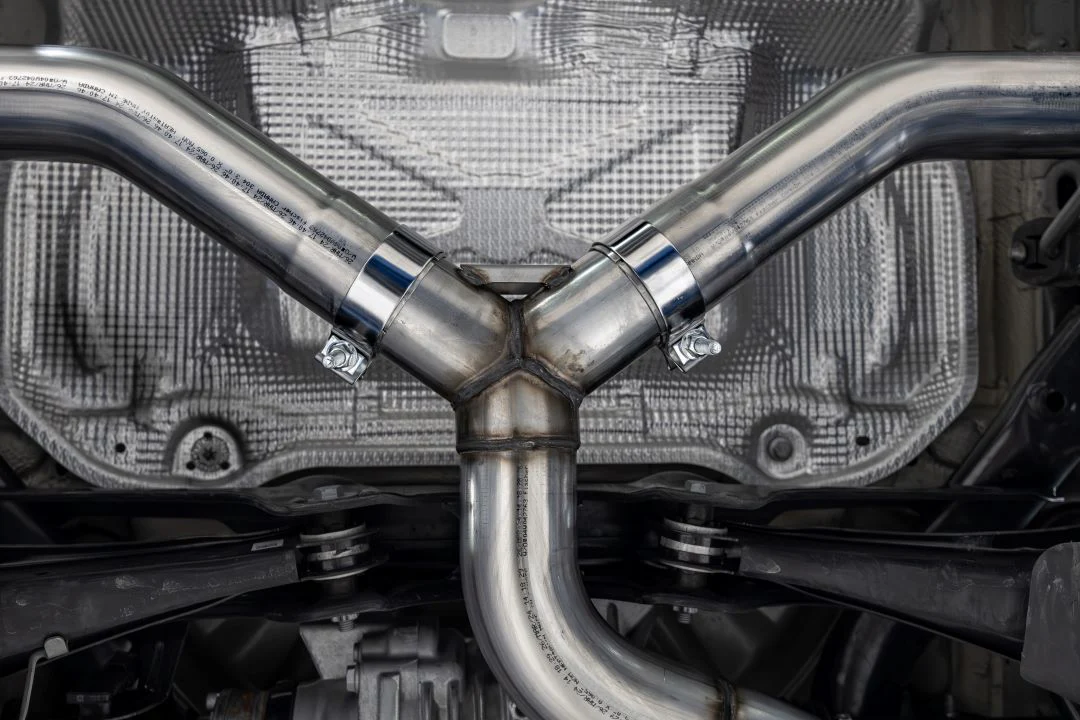 MBRP Armor Pro Series 3" Cat Back Exhaust, Quad Split Rear Exit w/ Carbon Fiber Tips (Valve Delete) - Audi 8Y S3 - Image 6