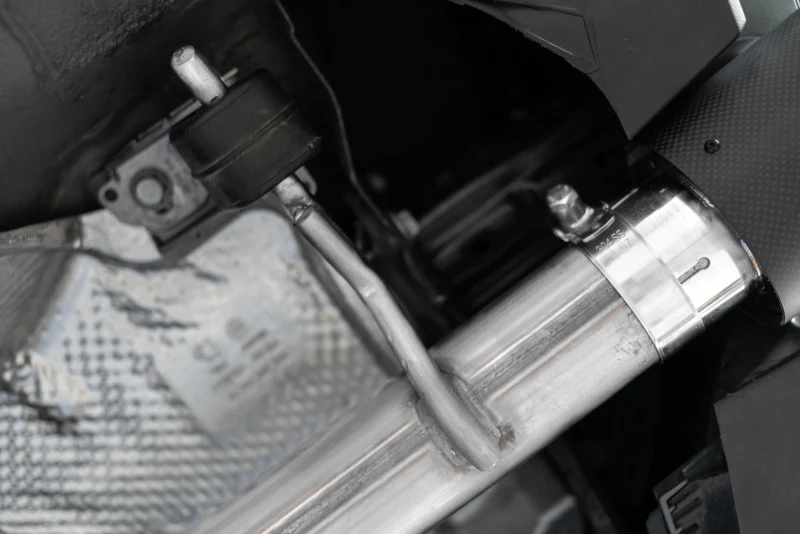 MBRP Exhaust 3" Cat Back, Dual Split Rear w/ Carbon Fiber Tips - (19-21 VW Jetta GLI) - Image 8