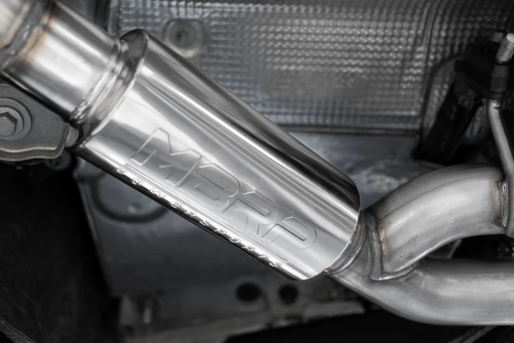 MBRP Armor Pro Series 2.5" Resonator Back, Dual Rear, Stainless Steel Quad Tips - 2018-2023 Audi S5 Coupe / S4 Sedan (3.0L) - Image 3