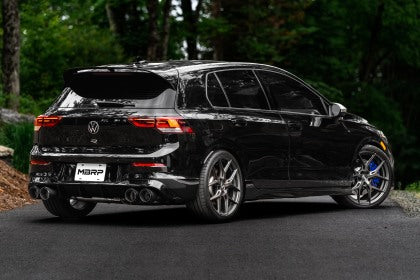 MBRP Volkswagen Golf R MK8 3" Cat-Back Quad Rear Exit w/ Carbon Fiber Tips (Active Exhaust) - Image 9