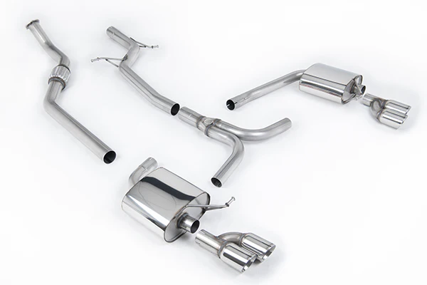 Milltek Audi A4 (B8) Cat-back Exhaust System with Quad Outlet (Non-Resonated)