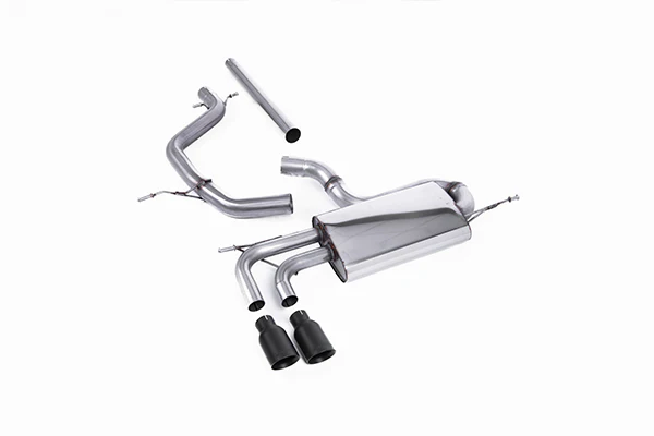 Milltek VW MK5 Golf 2.0 TDI Cat-Back Exhaust (Non-Resonated) - Ceratoke Black Tips
