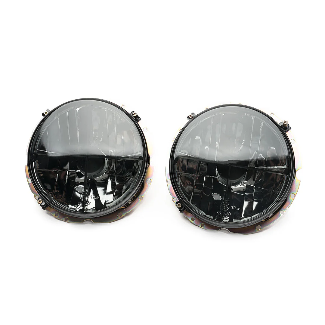 MK1 7" Crystal Smoke Crosshair Headlights (Pair) - Image 4