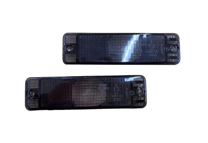 MK1 Bumper / MK2 Euro Small Bumper Smoked Faceted Turns Lenses (Pair)