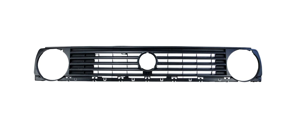 MK2 5-Slat Single Round Badged Grille (Black)