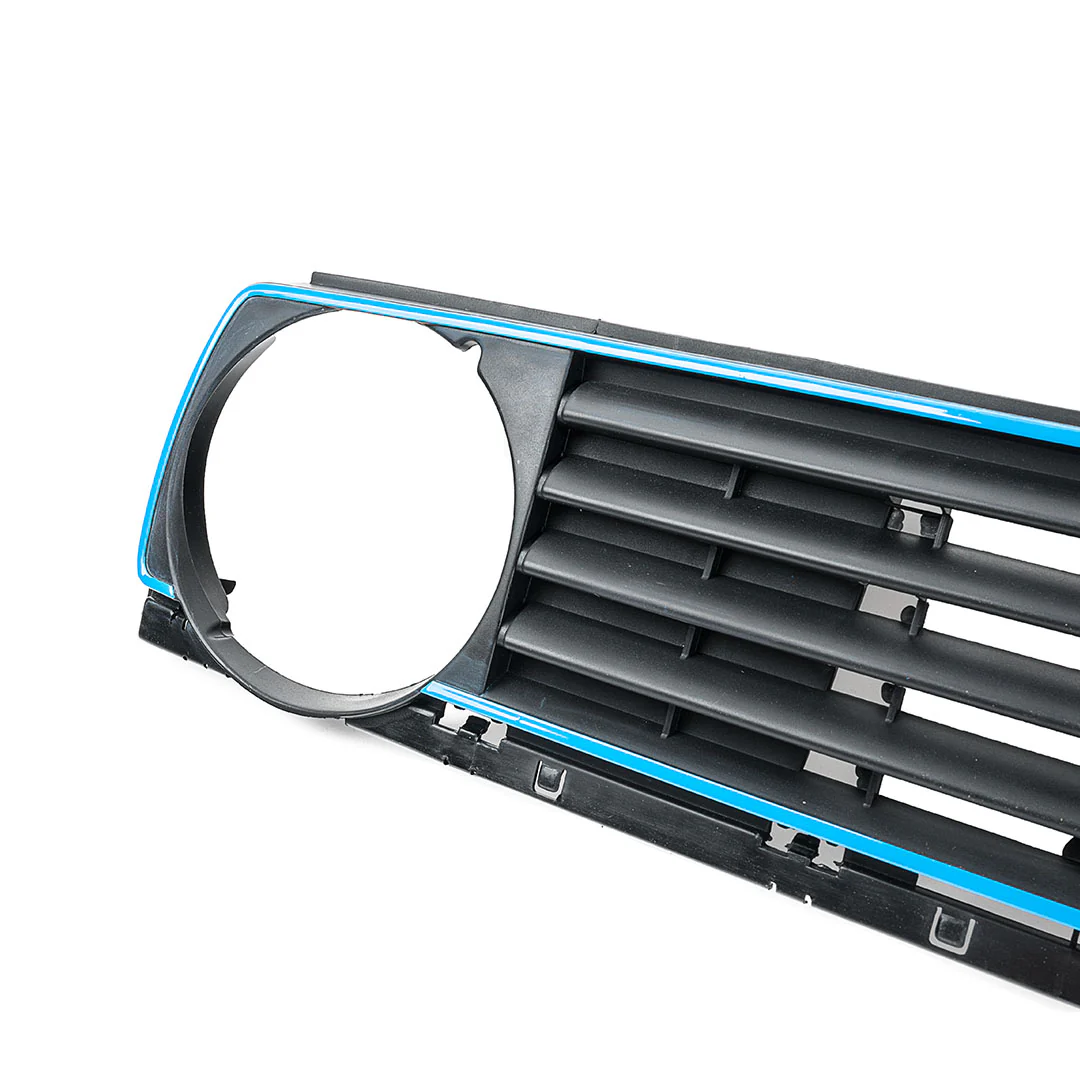 MK2 5-Slat Single Round Badged Grille - Blue Stripe - Image 2