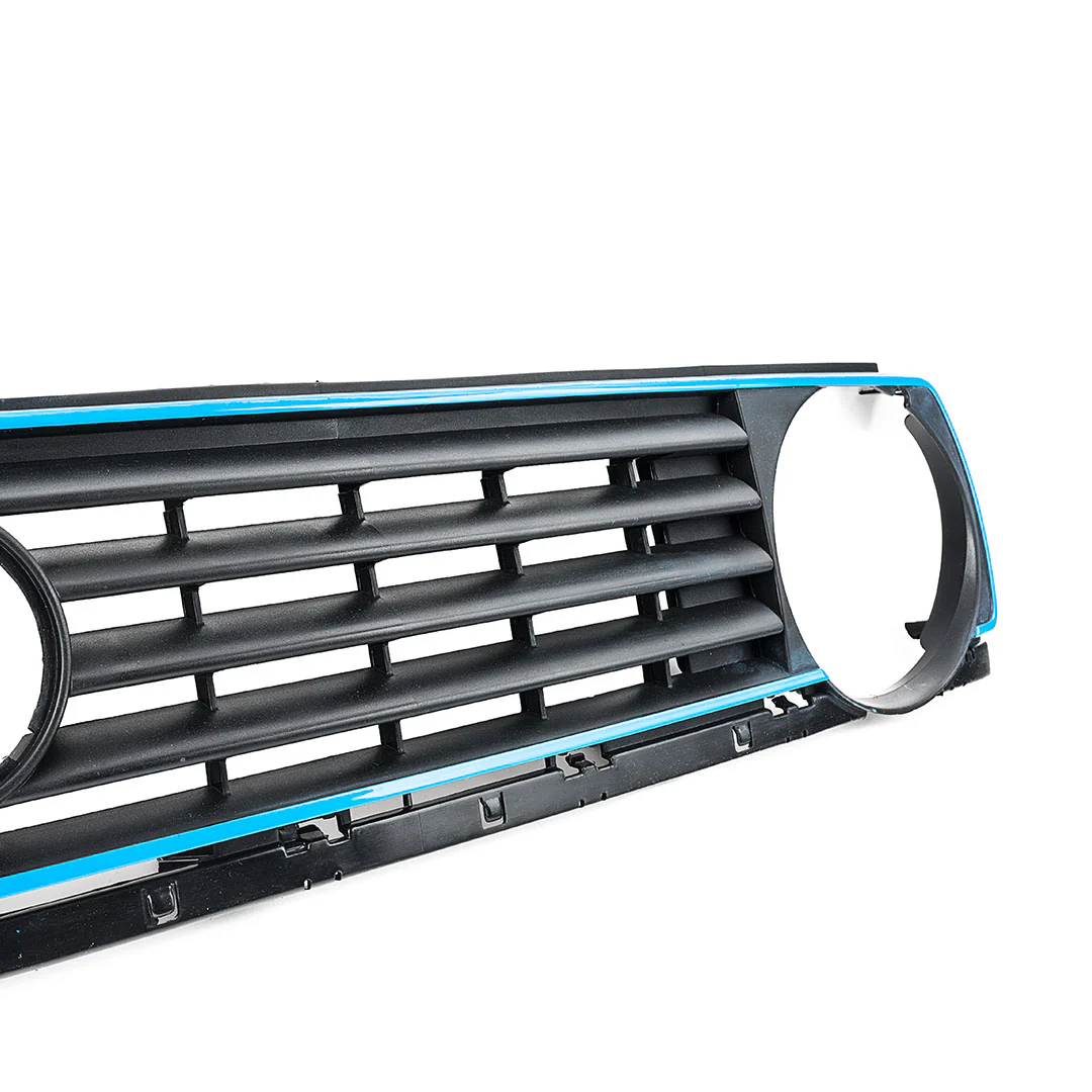 MK2 5-Slat Single Round Badged Grille - Blue Stripe - Image 3