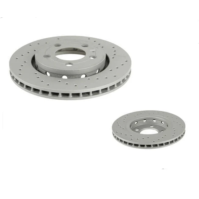 MK4 R32 / TT Rear Disc Zimmerman X-Drilled - Pair