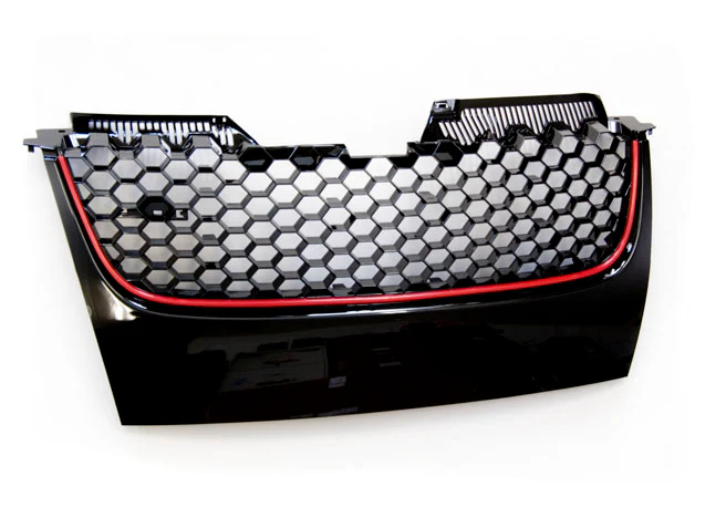 MK5 GTI / GLI Honeycomb Badgeless Grille (Red Stripe)