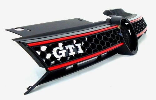 MK6 Golf / GTI / JSW Red Trim Grille (Badged) - Image 2