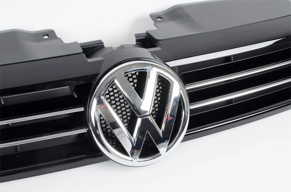 MK6 Jetta Grille (Satin Black w/ Chrome) - Image 2