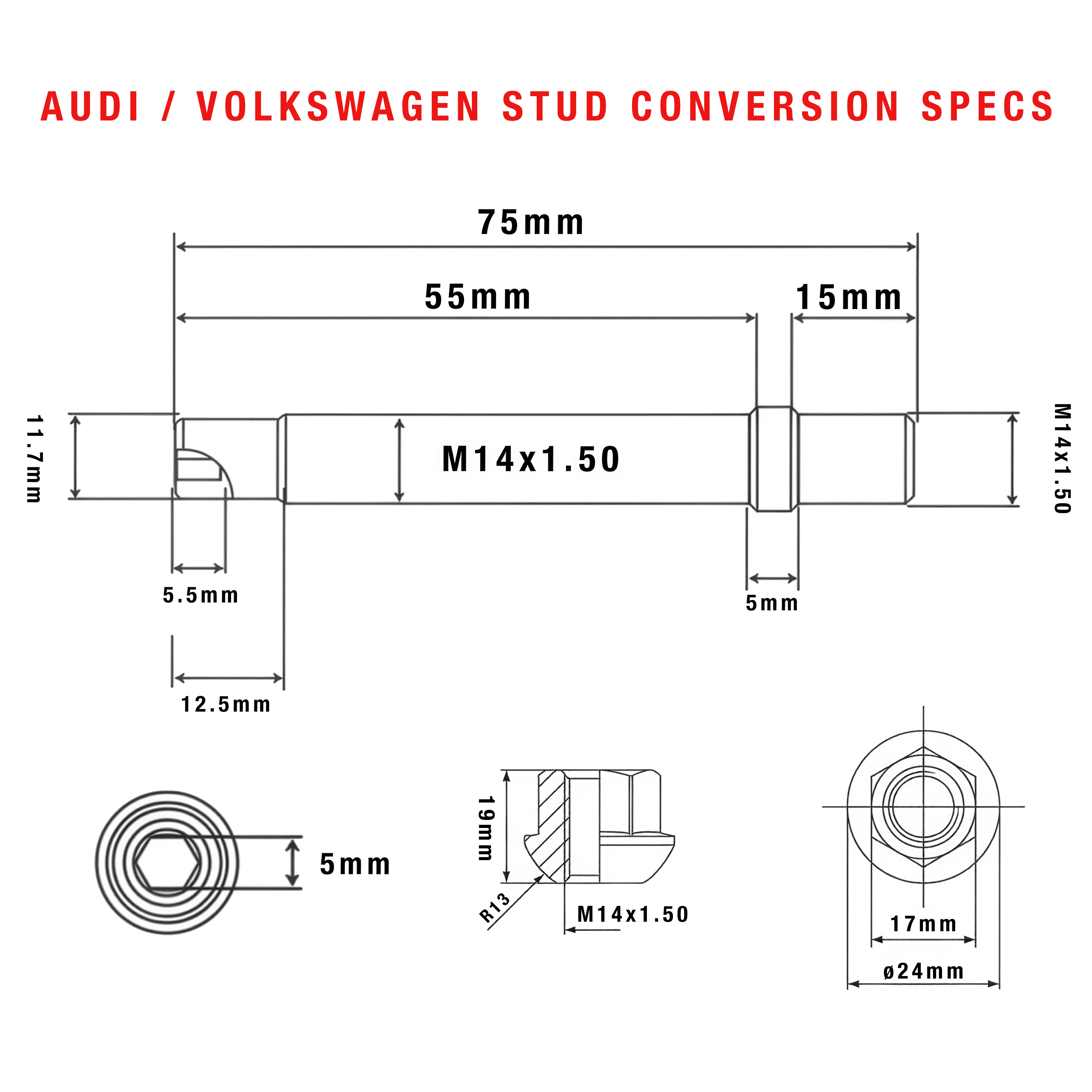 NEUSPEED Steel Wheel Stud Conversion - Image 2