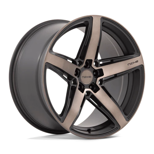 Niche M271 TERAMO 20X11 5X115 ET20 MATTE BLACK W/ DOUBLE DARK TINT FACE
