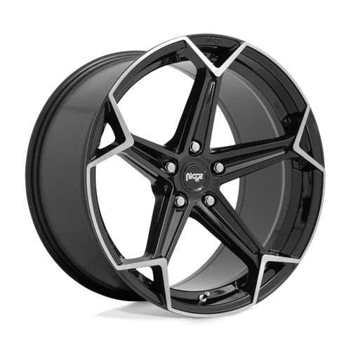 Niche N259 ARROW 20X9 5X112 ET38 GLOSS BLACK BRUSHED