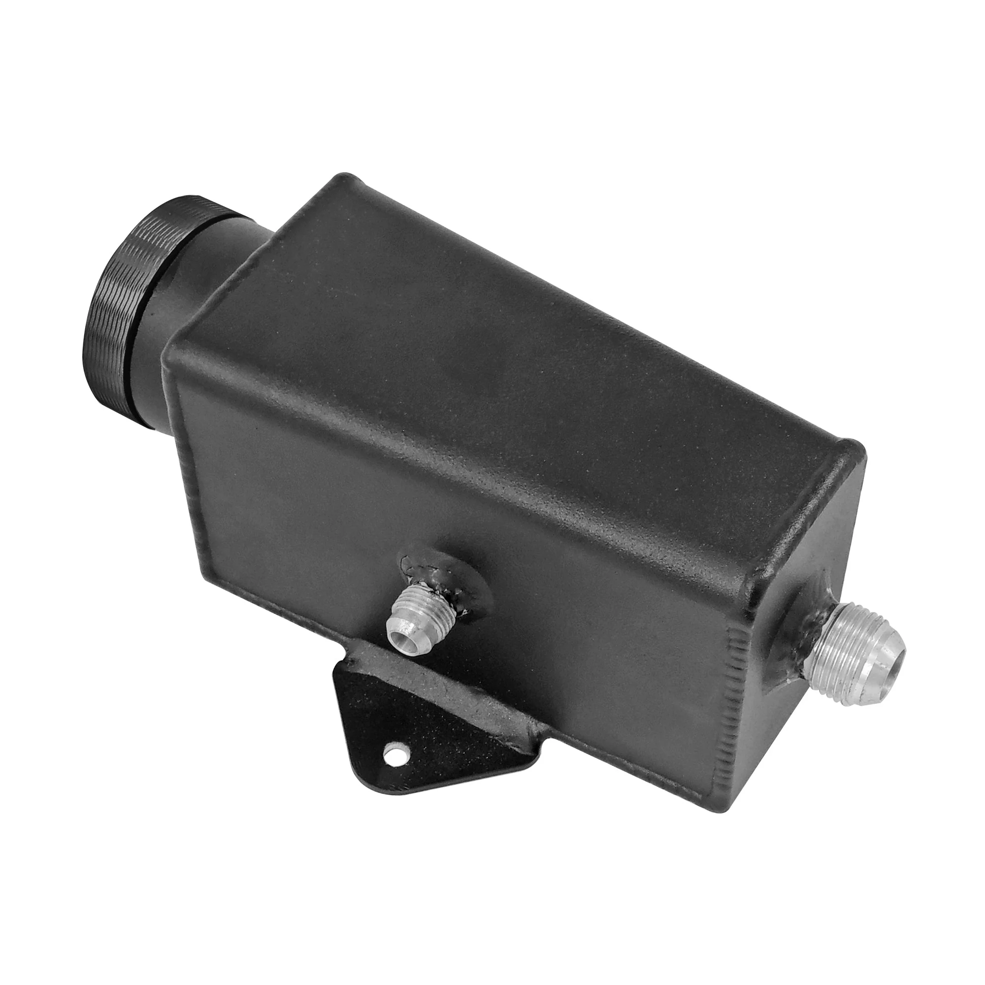 SPA TURBO Power Steering Tank Firewall Mount (Right Inlet) + Remote Fill Tank - Black Cap - Image 3